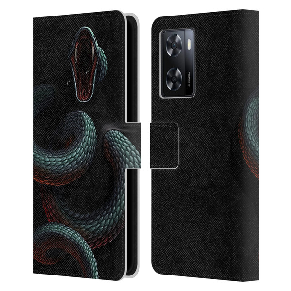 Christos Karapanos Horror 2 Serpent Within Leather Book Wallet Case Cover For OPPO A57s