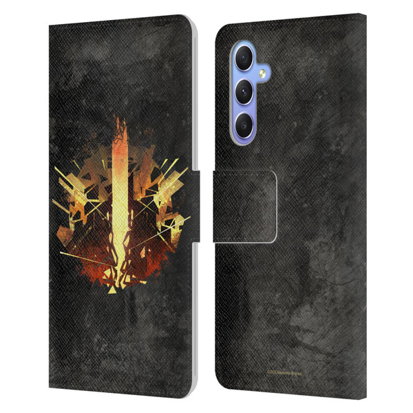 EA Bioware Dragon Age Heraldry Chantry Leather Book Wallet Case Cover For Samsung Galaxy A34 5G