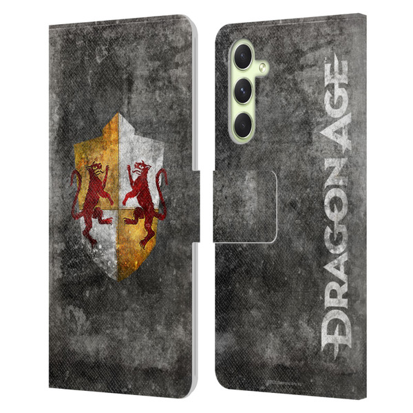 EA Bioware Dragon Age Heraldry Ferelden Distressed Leather Book Wallet Case Cover For Samsung Galaxy A54 5G
