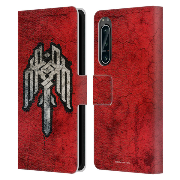 EA Bioware Dragon Age Heraldry Kirkwall Symbol Leather Book Wallet Case Cover For Sony Xperia 5 IV