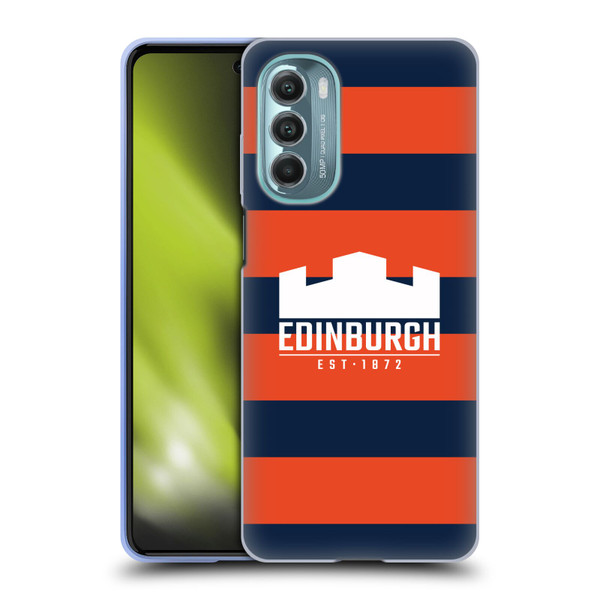 Edinburgh Rugby Graphics Stripes Soft Gel Case for Motorola Moto G Stylus 5G (2022)