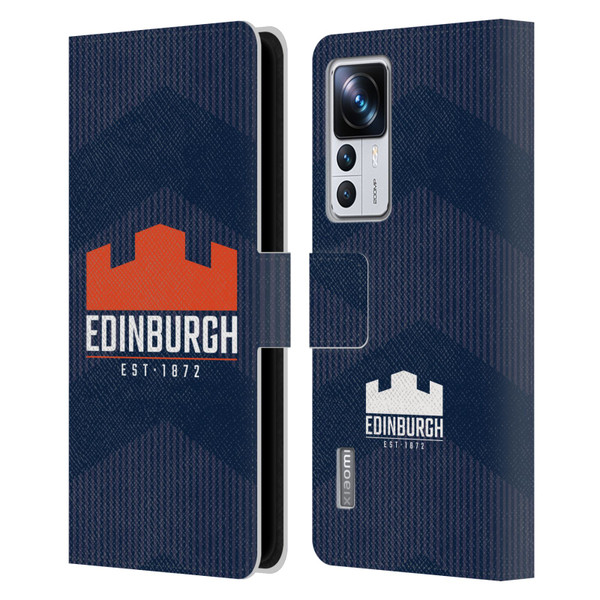 Edinburgh Rugby Graphics Lines Leather Book Wallet Case Cover For Xiaomi 12T Pro