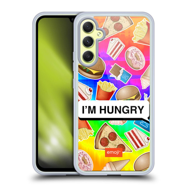 emoji® Food Hungry Soft Gel Case for Samsung Galaxy A34 5G