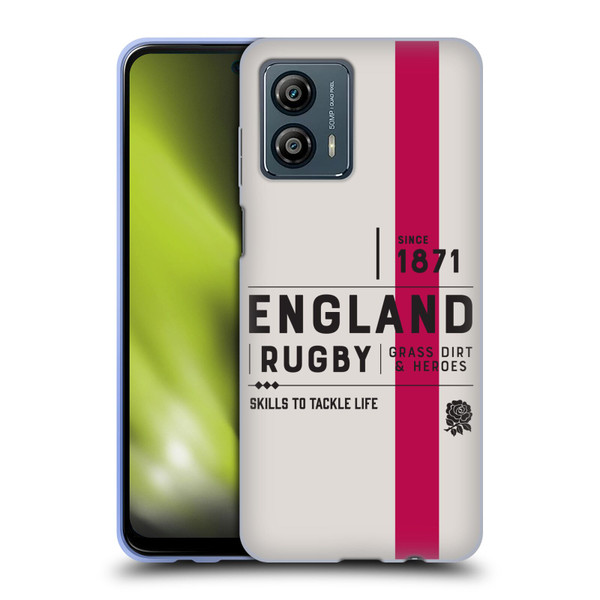 England Rugby Union History Since 1871 Soft Gel Case for Motorola Moto G53 5G