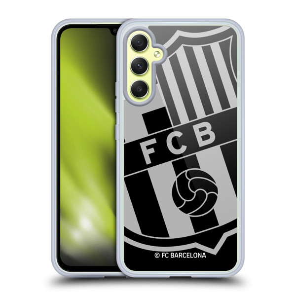 FC Barcelona Crest Oversized Soft Gel Case for Samsung Galaxy A34 5G