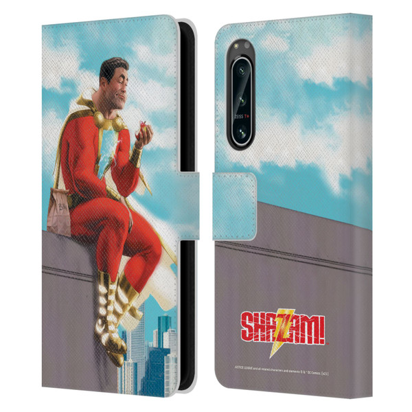 Justice League DC Comics Shazam Comic Book Art Issue #9 Variant 2019 Leather Book Wallet Case Cover For Sony Xperia 5 IV