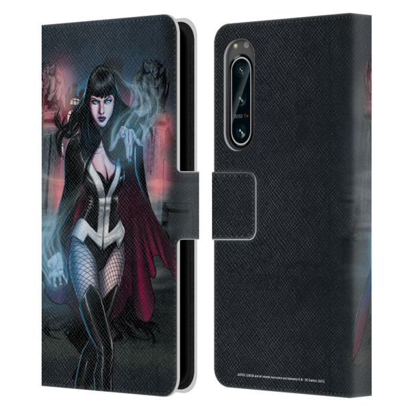 Justice League DC Comics Dark Comic Art Zatanna Futures End #1 Leather Book Wallet Case Cover For Sony Xperia 5 IV