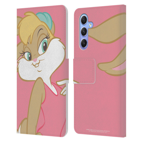 Looney Tunes Characters Lola Bunny Leather Book Wallet Case Cover For Samsung Galaxy A34 5G