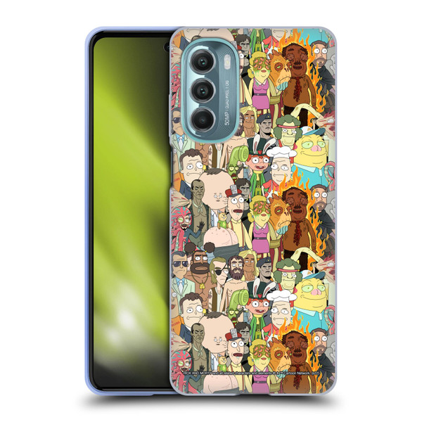 Rick And Morty Season 3 Graphics Interdimensional Space Cable Soft Gel Case for Motorola Moto G Stylus 5G (2022)
