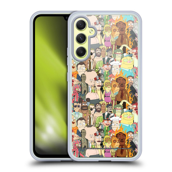 Rick And Morty Season 3 Graphics Interdimensional Space Cable Soft Gel Case for Samsung Galaxy A34 5G