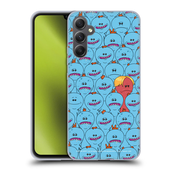 Rick And Morty Season 4 Graphics Mr. Meeseeks Pattern Soft Gel Case for Samsung Galaxy A34 5G
