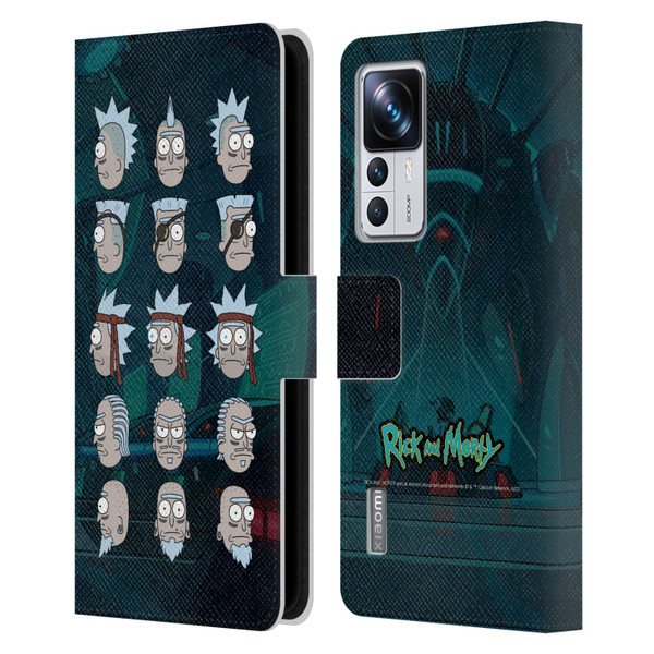 Rick And Morty Season 3 Character Art Seal Team Ricks Leather Book Wallet Case Cover For Xiaomi 12T Pro
