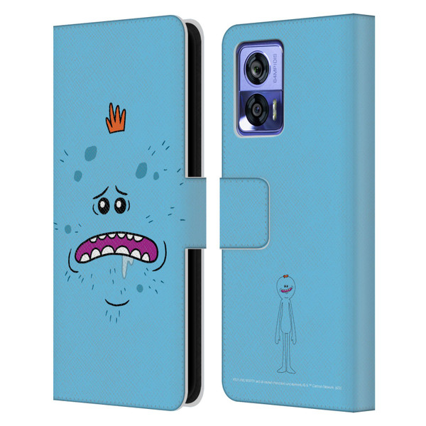 Rick And Morty Season 4 Graphics Mr. Meeseeks Leather Book Wallet Case Cover For Motorola Edge 30 Neo 5G