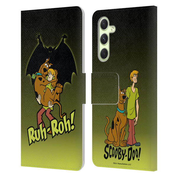 Scooby-Doo Mystery Inc. Ruh-Roh Leather Book Wallet Case Cover For Samsung Galaxy A54 5G