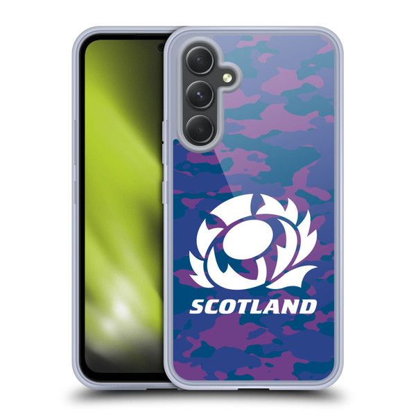 Scotland Rugby Logo 2 Camouflage Soft Gel Case for Samsung Galaxy A54 5G