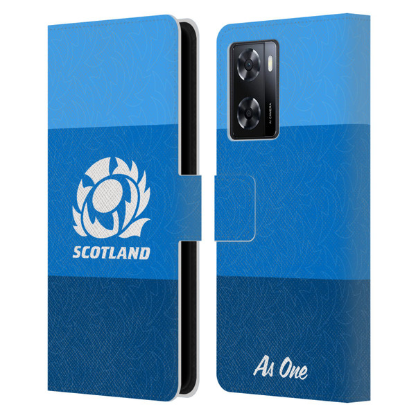 Scotland Rugby Graphics Stripes Pattern Leather Book Wallet Case Cover For OPPO A57s