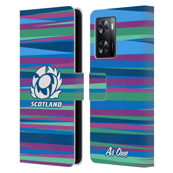 Scotland Rugby Graphics Training Pattern Leather Book Wallet Case Cover For OPPO A57s
