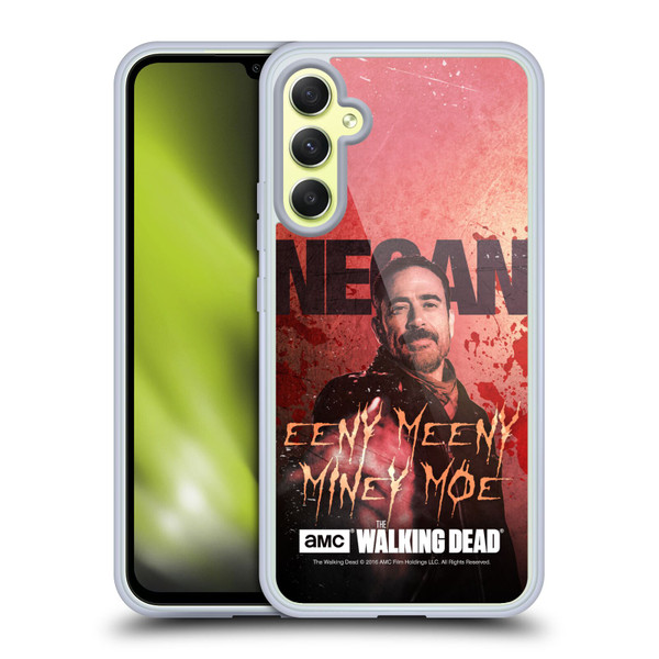 AMC The Walking Dead Negan Eeny Miney Coloured Soft Gel Case for Samsung Galaxy A34 5G
