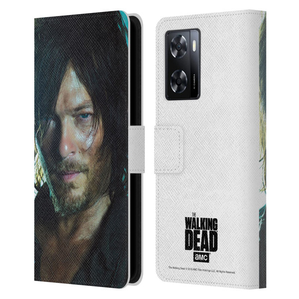 AMC The Walking Dead Characters Daryl Leather Book Wallet Case Cover For OPPO A57s