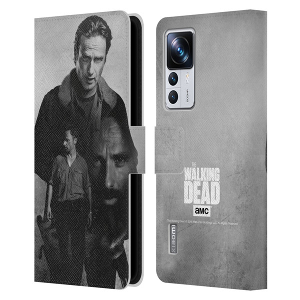 AMC The Walking Dead Double Exposure Rick Leather Book Wallet Case Cover For Xiaomi 12T Pro