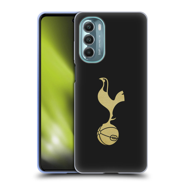 Tottenham Hotspur F.C. Badge Black And Gold Soft Gel Case for Motorola Moto G Stylus 5G (2022)