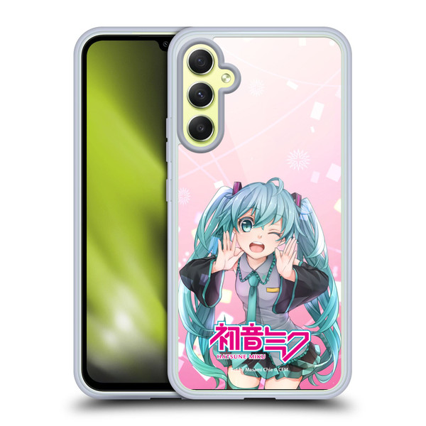 Hatsune Miku Graphics Wink Soft Gel Case for Samsung Galaxy A34 5G