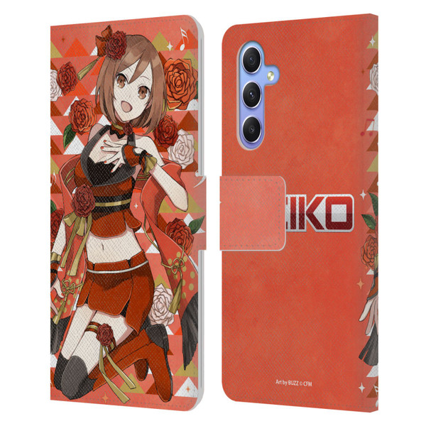 Hatsune Miku Characters Meiko Leather Book Wallet Case Cover For Samsung Galaxy A34 5G