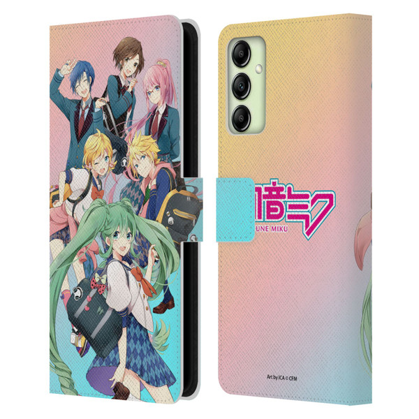 Hatsune Miku Virtual Singers High School Leather Book Wallet Case Cover For Samsung Galaxy A14 5G