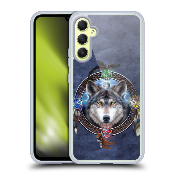 Brigid Ashwood Celtic Wisdom Wolf Guide Soft Gel Case for Samsung Galaxy A34 5G