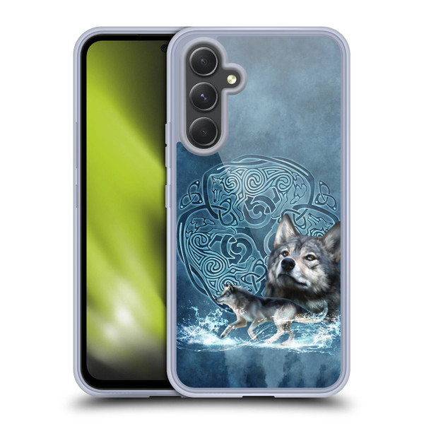 Brigid Ashwood Celtic Wisdom Wolf Soft Gel Case for Samsung Galaxy A54 5G