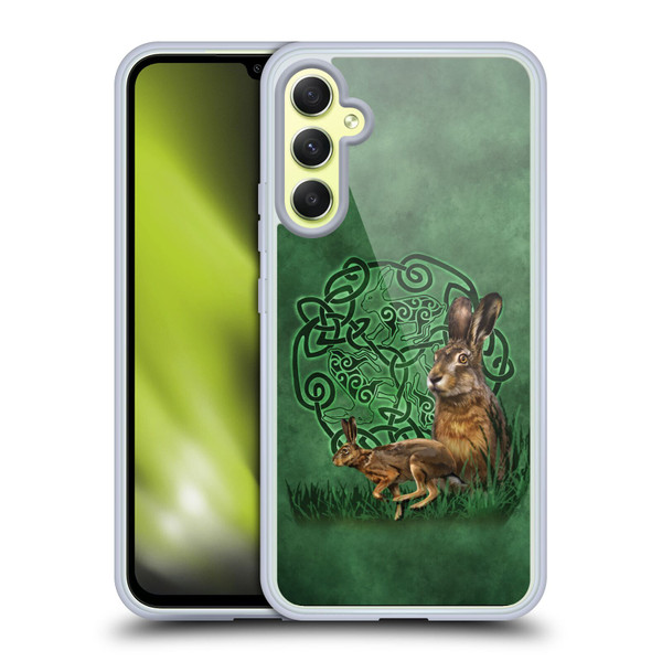 Brigid Ashwood Celtic Wisdom 2 Hare Soft Gel Case for Samsung Galaxy A34 5G