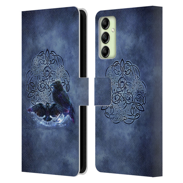 Brigid Ashwood Celtic Wisdom Raven Leather Book Wallet Case Cover For Samsung Galaxy A14 5G
