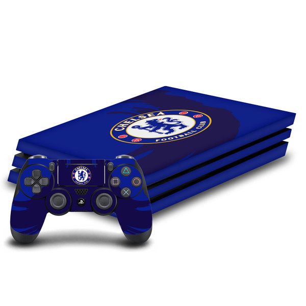 Chelsea Football Club Art Sweep Stroke Vinyl Sticker Skin Decal Cover for Sony PS4 Pro Bundle