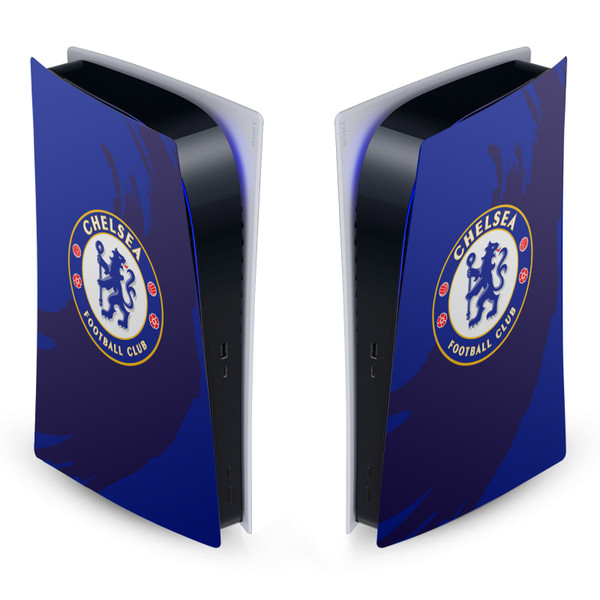 Chelsea Football Club Art Sweep Stroke Vinyl Sticker Skin Decal Cover for Sony PS5 Digital Edition Console