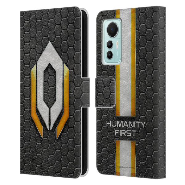 EA Bioware Mass Effect Graphics Cerberus Logo Leather Book Wallet Case Cover For Xiaomi 12 Lite