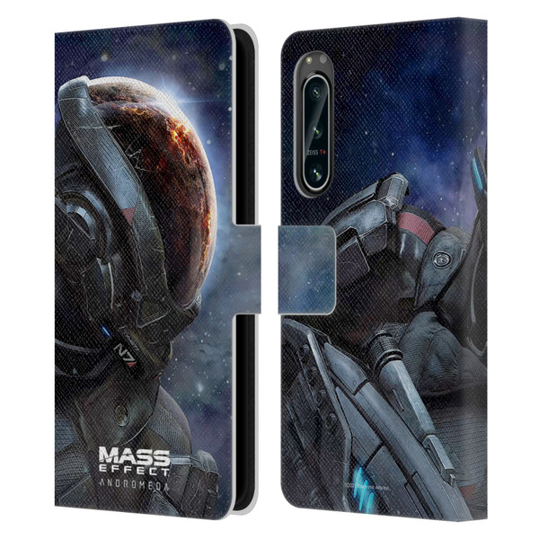 EA Bioware Mass Effect Andromeda Graphics Key Art 2017 Leather Book Wallet Case Cover For Sony Xperia 5 IV