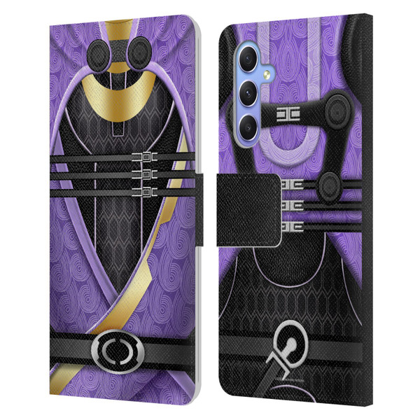 EA Bioware Mass Effect Armor Collection Tali'Zorah nar Rayya Leather Book Wallet Case Cover For Samsung Galaxy A34 5G