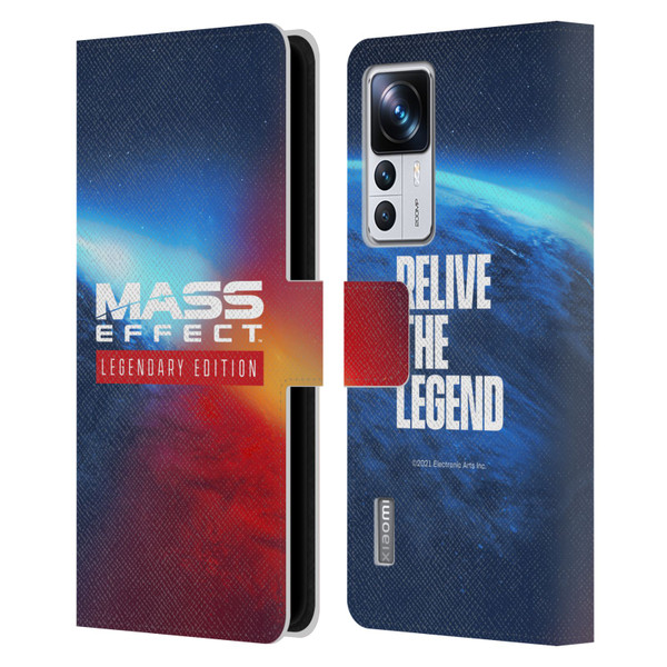 EA Bioware Mass Effect Legendary Graphics Logo Key Art Leather Book Wallet Case Cover For Xiaomi 12T Pro