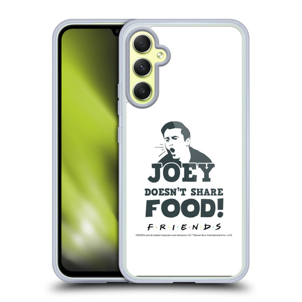 Friends TV Show Quotes Joey Food Soft Gel Case for Samsung Galaxy A34 5G