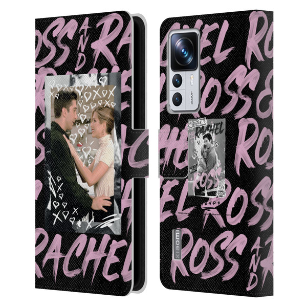 Friends TV Show Doodle Art Ross And Rachel Leather Book Wallet Case Cover For Xiaomi 12T Pro