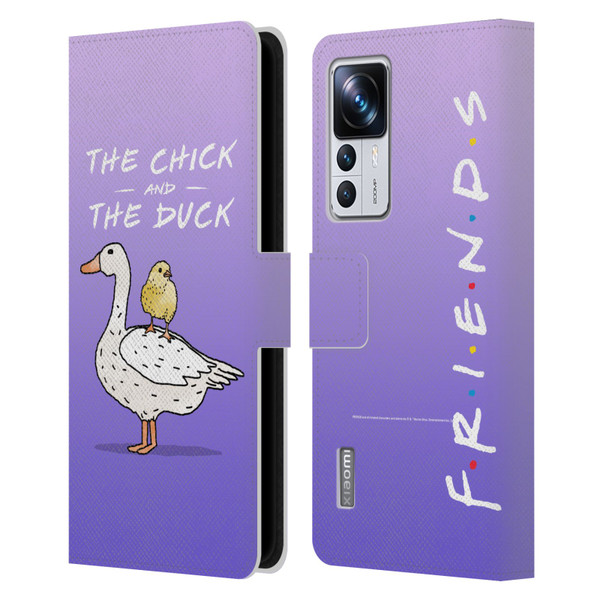 Friends TV Show Key Art Chick And Duck Leather Book Wallet Case Cover For Xiaomi 12T Pro