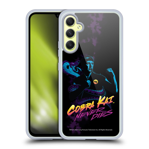 Cobra Kai Key Art Johnny Lawrence Never Dies Soft Gel Case for Samsung Galaxy A34 5G