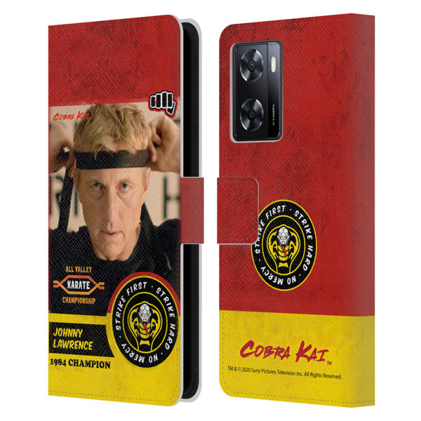 Cobra Kai Graphics 2 Johnny Lawrence Karate Leather Book Wallet Case Cover For OPPO A57s