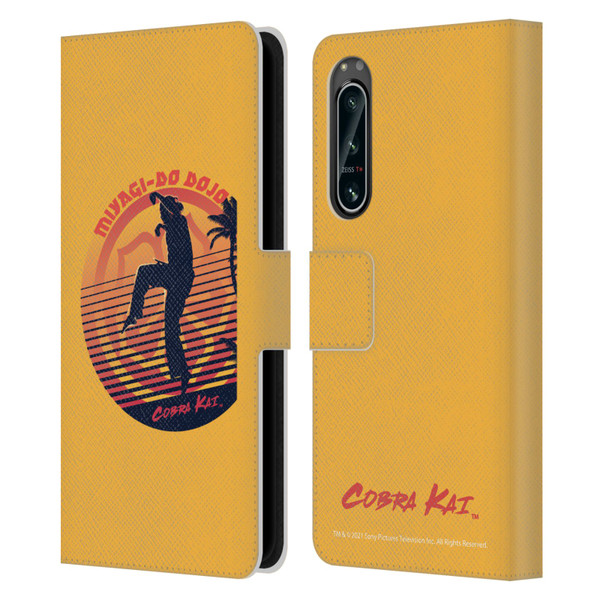 Cobra Kai Key Art Miyagi Do Logo Leather Book Wallet Case Cover For Sony Xperia 5 IV