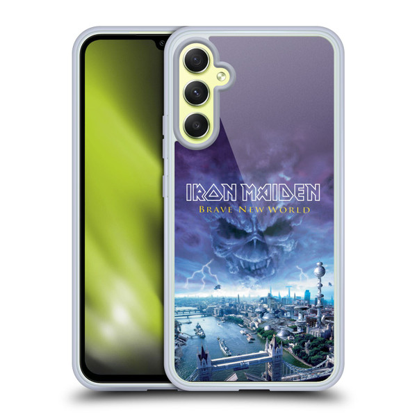 Iron Maiden Album Covers Brave New World Soft Gel Case for Samsung Galaxy A34 5G
