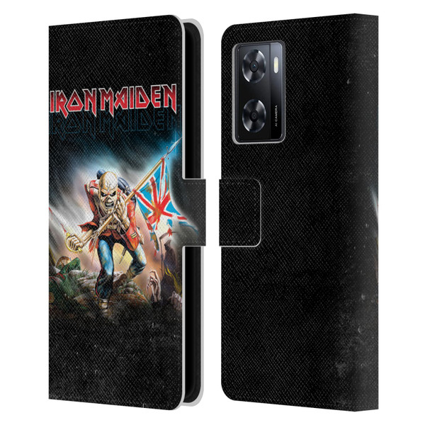 Iron Maiden Art Trooper 2016 Leather Book Wallet Case Cover For OPPO A57s