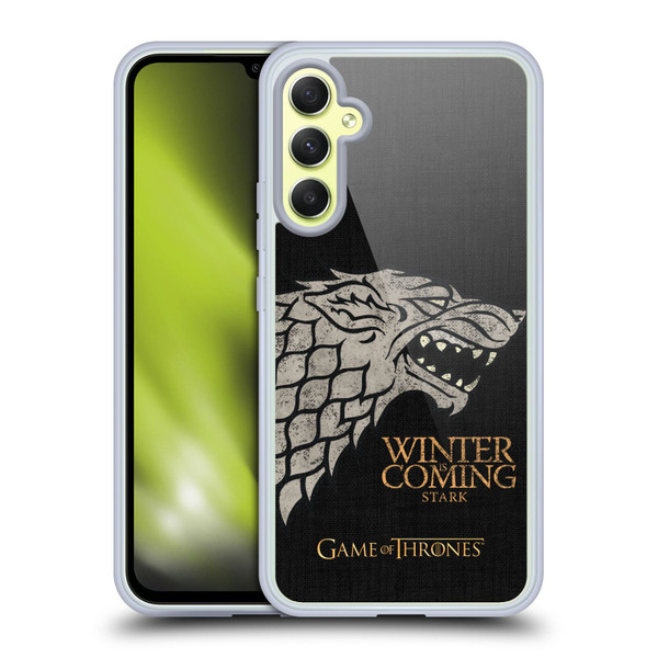HBO Game of Thrones House Mottos Stark Soft Gel Case for Samsung Galaxy A34 5G