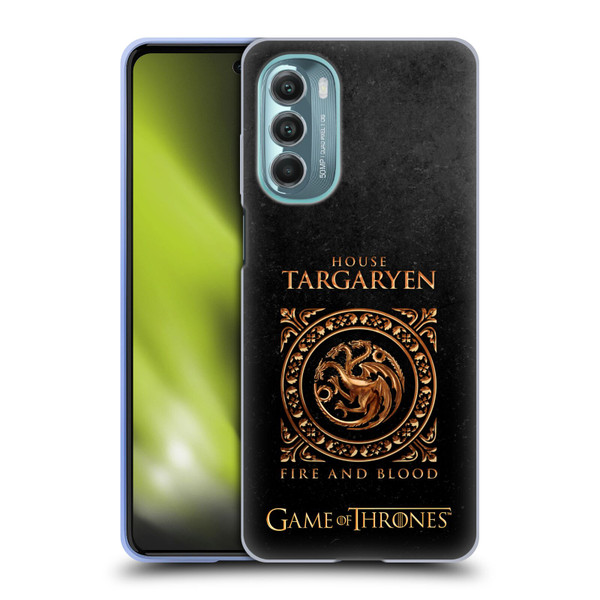HBO Game of Thrones Metallic Sigils Targaryen Soft Gel Case for Motorola Moto G Stylus 5G (2022)