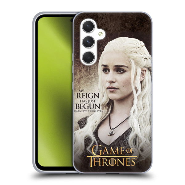 HBO Game of Thrones Character Quotes Daenerys Targaryen Soft Gel Case for Samsung Galaxy A54 5G
