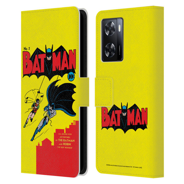 Batman DC Comics Famous Comic Book Covers Number 1 Leather Book Wallet Case Cover For OPPO A57s